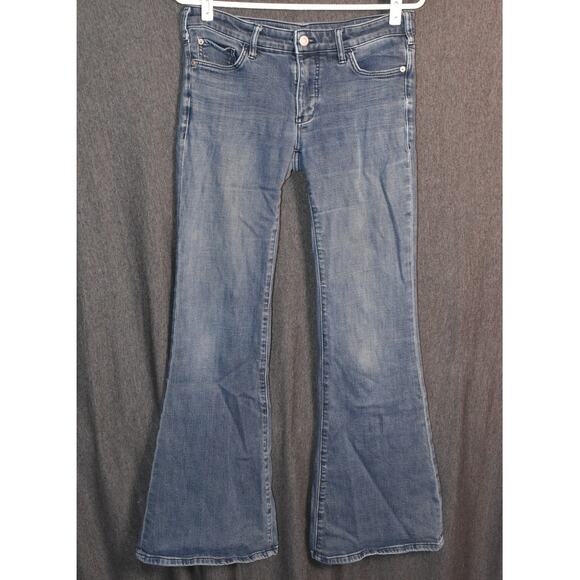 Pilcro Anthropologie Women's 27 (30x30 actual) Boot Flare Leg Denim Jeans - Picture 1 of 11